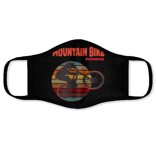 Mountain Biker Art Face Masks
