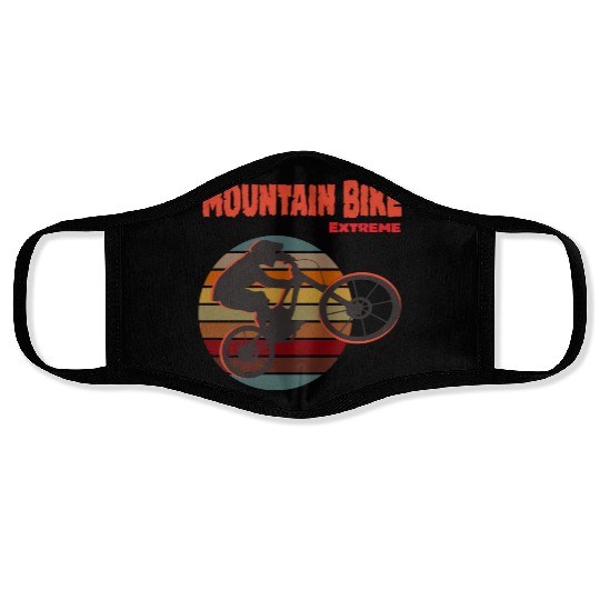 Mountain Biker Art Face Masks