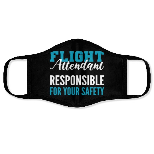 Responsible for Safety Cabin Crew Gift Face Masks