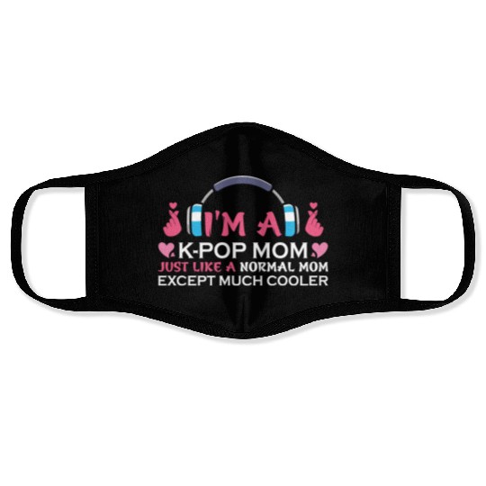 kpop mom, k pop music, korean pop music Face Masks
