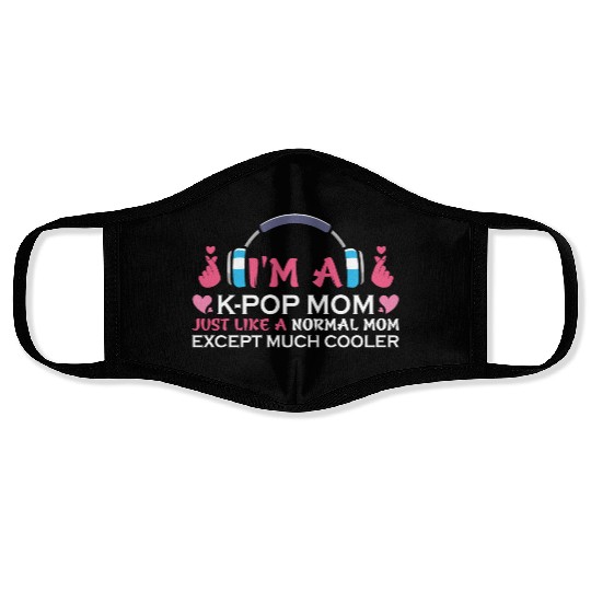 kpop mom, k pop music, korean pop music Face Masks