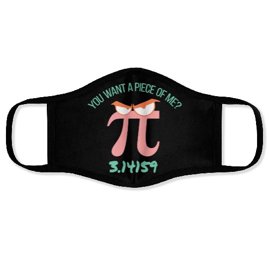 Pi Day Funny Geek Nerd Math Teacher Celebrate Pi Face Masks