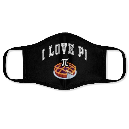Happy Pi Day I Love Pi Celebrate Pi Day Geek Nerd Face Masks