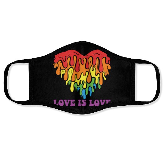LBGT Flag Gay Pride Human Love is Love Face Masks