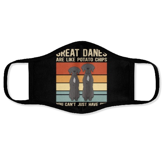 Great Danes Are Like Great Dane Dogs Face Masks