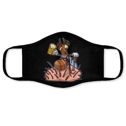 Insect Mosquito Drinking Beer Mosquitoes Face Masks