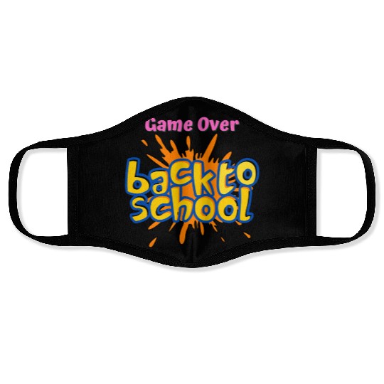 Game Over Back to School Face Masks