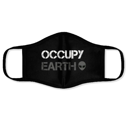 Alien Galaxy Ufo Extraterrestrial Spaceship space Face Masks