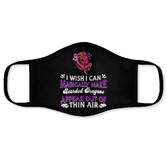 Bearded Dragon Reptile Lizard Face Masks