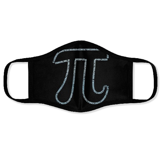 Irrational Number Math Physics 3.14 Pi Face Masks