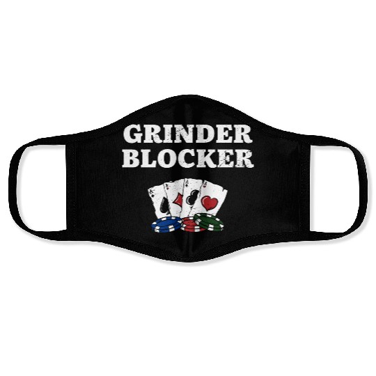 Grinder Blocker Poker Card Games Poker Player Face Masks