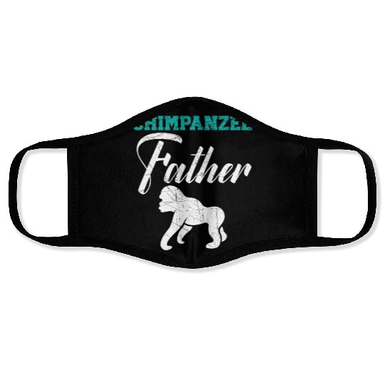 Chimpanzee Father Monkey Wildlife Animal Zookeeper Face Masks