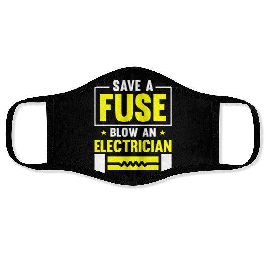 Electrician Electrical Engineer Lineman Face Masks