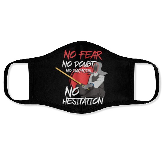 Fighter Katana Martial Arts Sword Face Masks