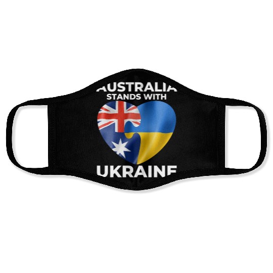Australia stands with Ukraine Face Masks