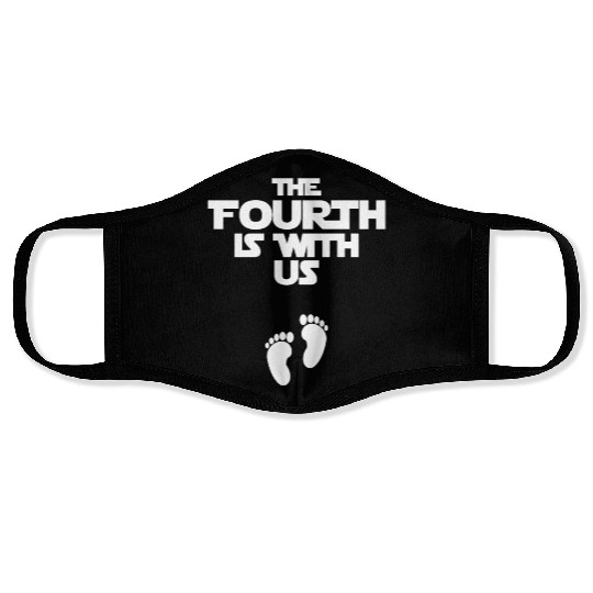 The Fourth is with Us Funny Baby Reveal Women Face Masks