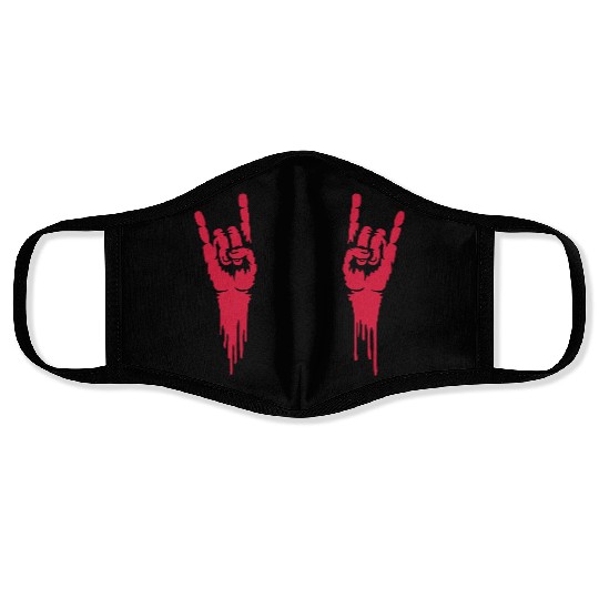 blood music heavy metal Face Masks
