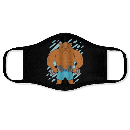 Muscle Bear Face Masks