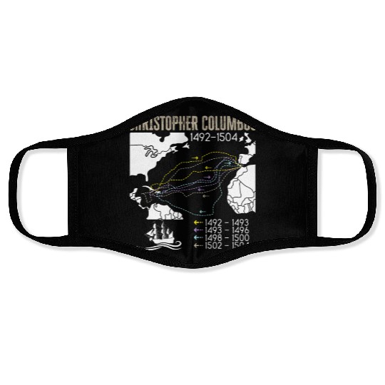 Christopher Columbus Day Italian American Face Masks