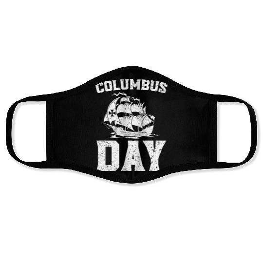 Columbus Day Christopher Columbus Italian American Face Masks