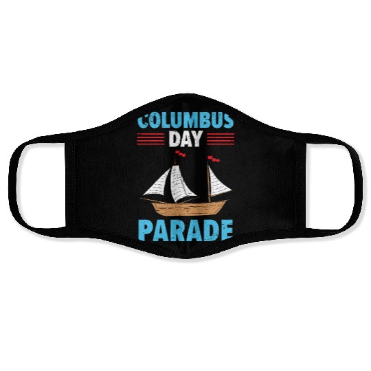 Columbus Day Parade Christopher Columbus Navigator Face Masks