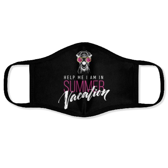 Help me i am in summer vacation Face Masks