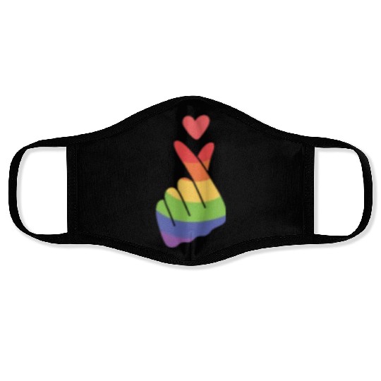 Lgbtq Gay Pride Month Rainbow Love Is Love Face Masks