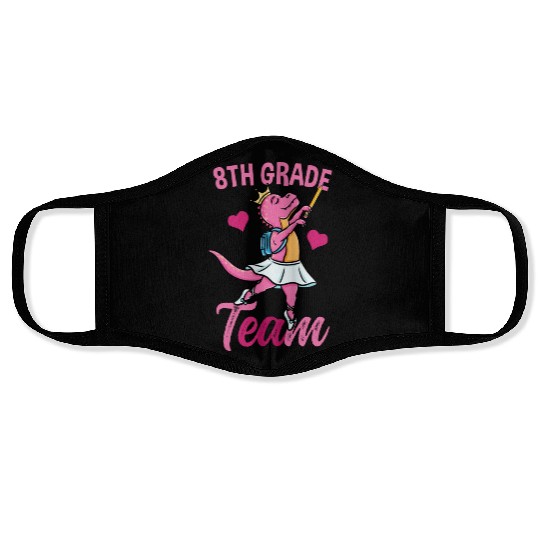 8th Grade Team Ballet Back To School Girls Face Masks