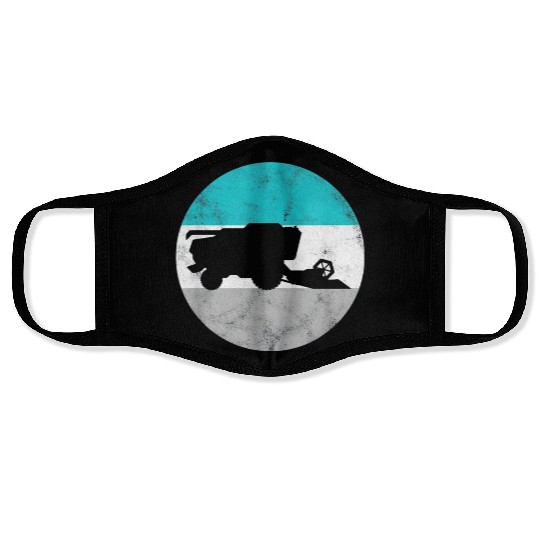 Farming Combine Harvester Face Masks