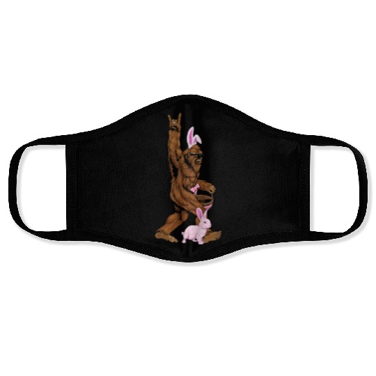 Bigfoot I Hate People Face Masks