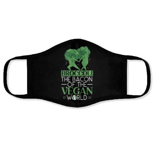 Broccoli The Bacon Of The Vegan World Broccoholic Face Masks