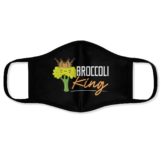 Broccoli King Broccoholic Vegetable Vegetarian Face Masks