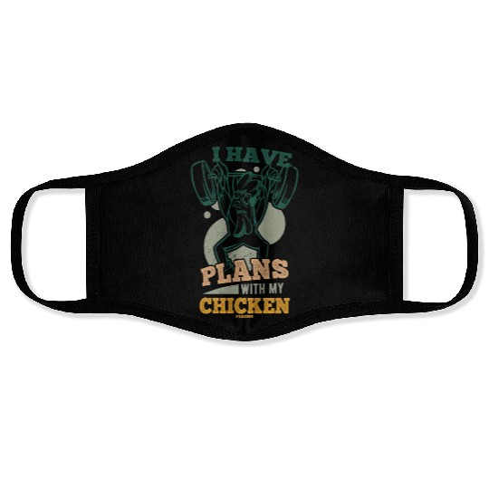 Chicken farm Poultry Hahn Chicken Gift Face Masks