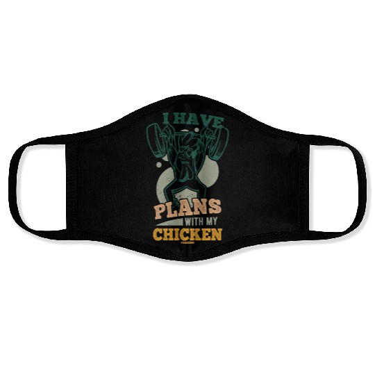 Chicken farm Poultry Hahn Chicken Gift Face Masks