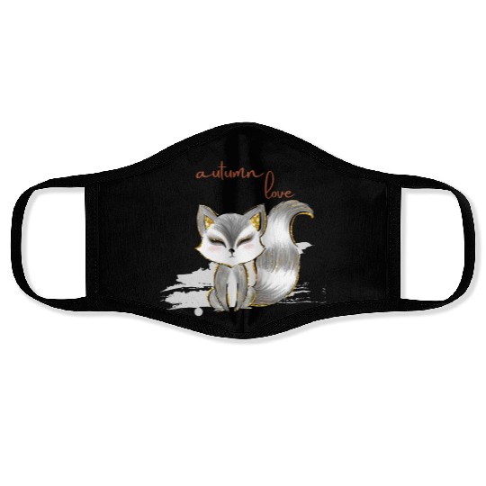 Leaf Autumn Tree Orange Fall Leaves Season Face Masks