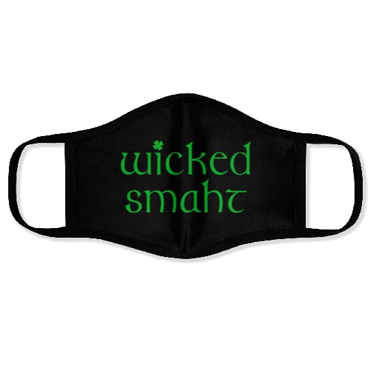 Wicked Smaht Irish Boston Face Masks