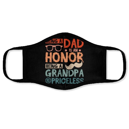 Being a grandpa is priceless Face Masks