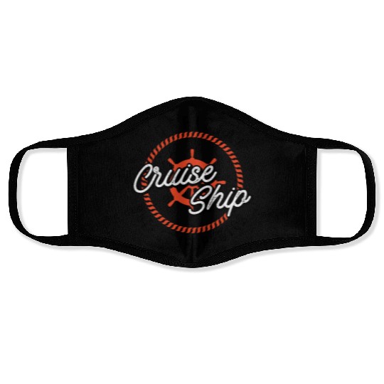 Funny Cruise Ship Buffet Inspector Partners Face Masks