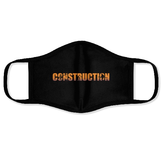 Construction Badge Trades Face Masks