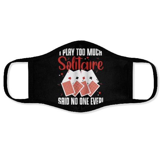 Poker Blackjack Playing Cards Regulars' Table Face Masks