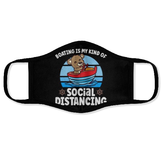 Sailing Sailboat Boating Kid Child Yacht Boat Face Masks