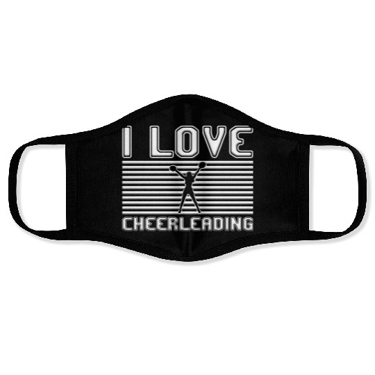 I love cheerleading Face Masks