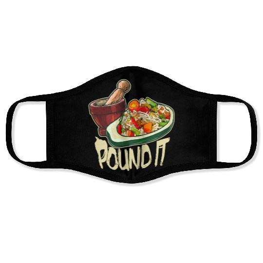 Pound It Green Spicy Thai Papaya Salad Face Masks