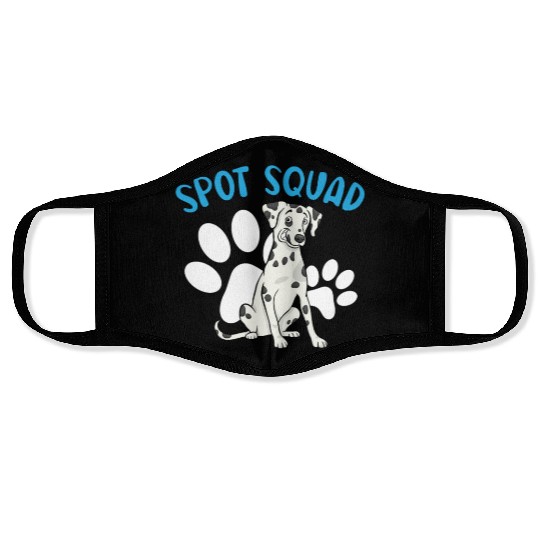 Spot Squad Paw Love Puppy Breeder Dalmatian Dog Face Masks