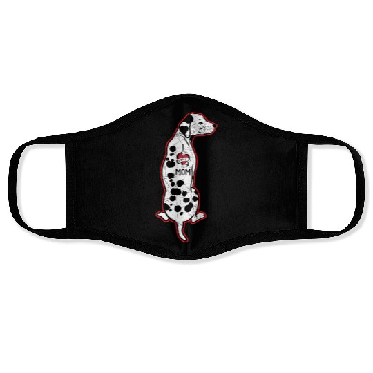 Spot Squad Dalmatian Owner Dog Lover Mothers Day Face Masks
