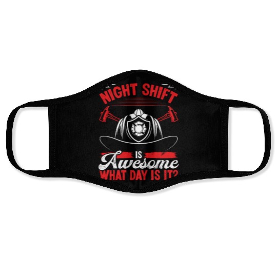 Night Shift Firefighter Volunteer Fire Hose Face Masks