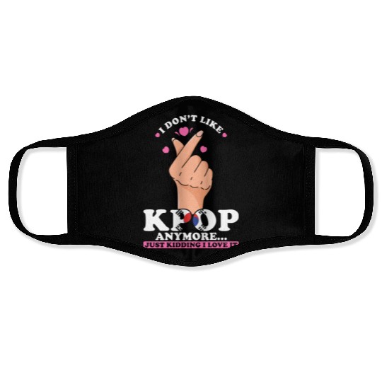 K-Pop I love Kpop Face Masks