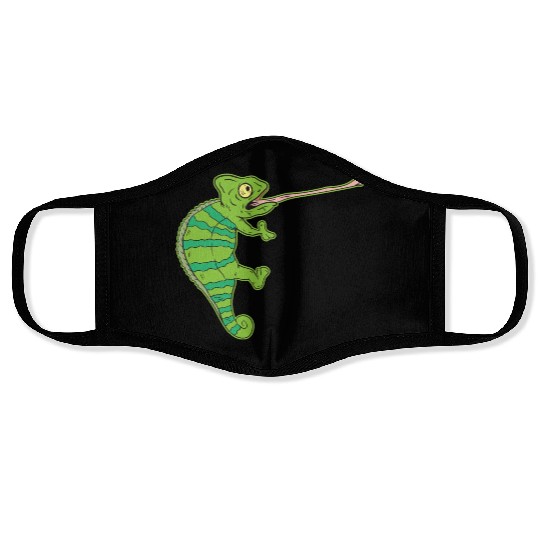 Wildlife Climbing Chameleon Animal Welfare Gift Face Masks