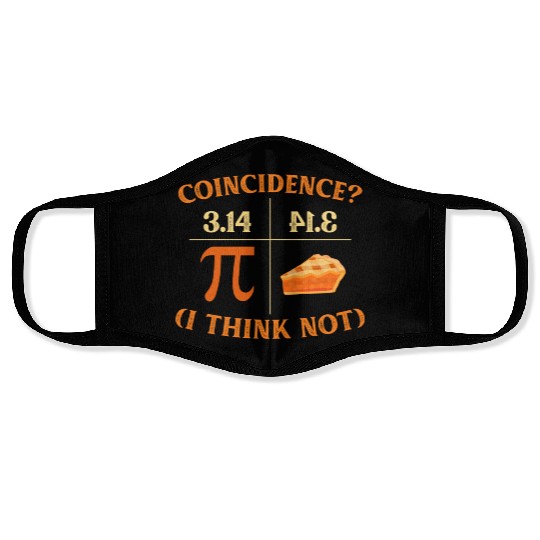 Funny Pi Day Match Teacher Geek Science Face Masks