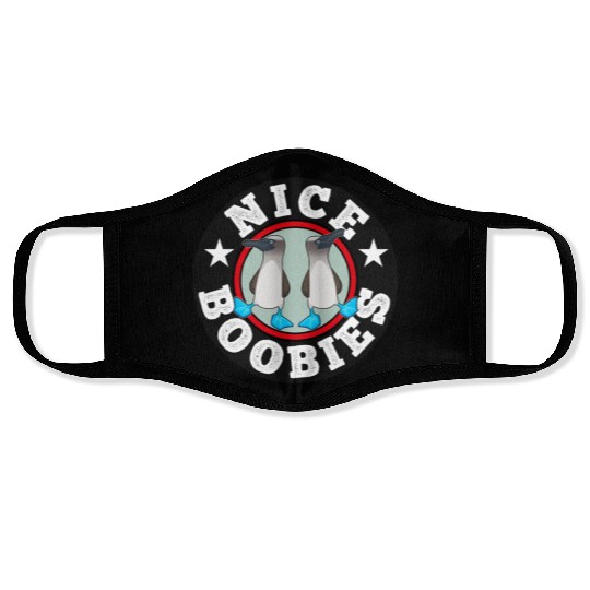 Blue Footed Booby Bird Funny Gift Face Masks